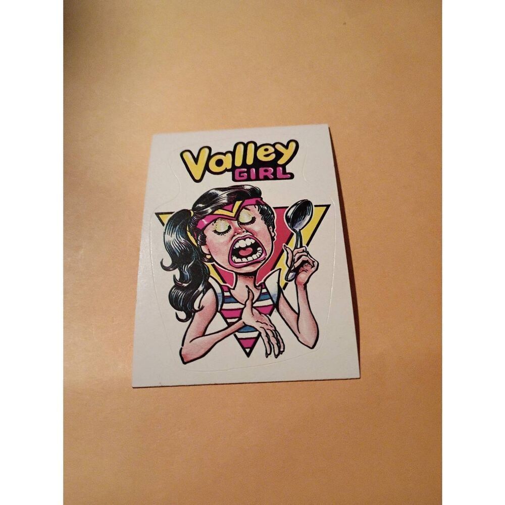 1983 General Mills Zero Heros Trading Card Sticker Card Vintage #41 Valley Girl